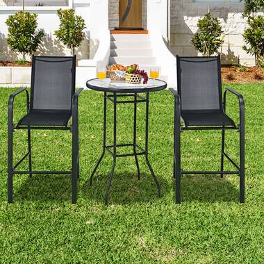 3 piece patio set for small space hot sale